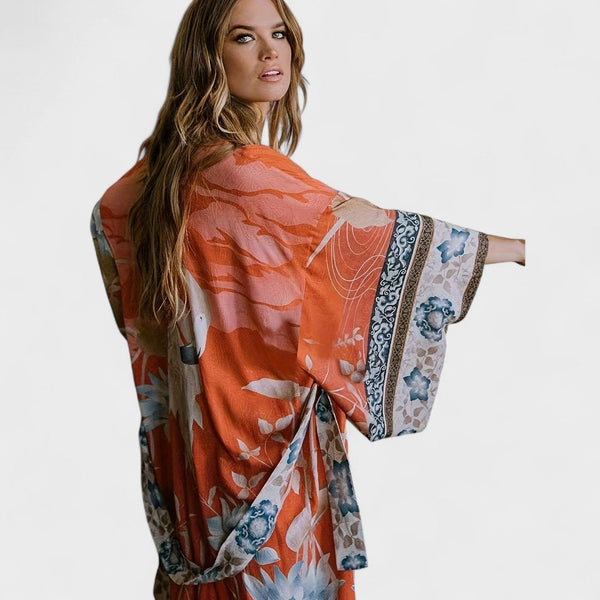 Petra - Kimono Longo Estilo Boho