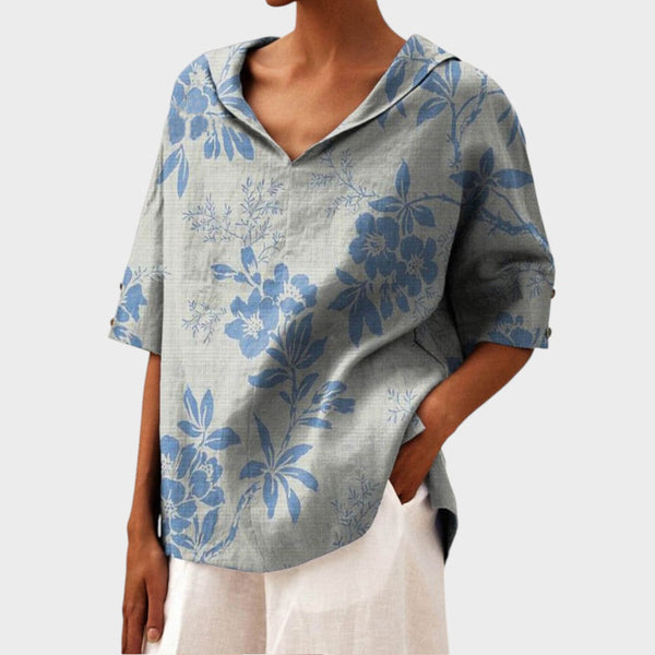 Flávia - Top Elegante em Linho