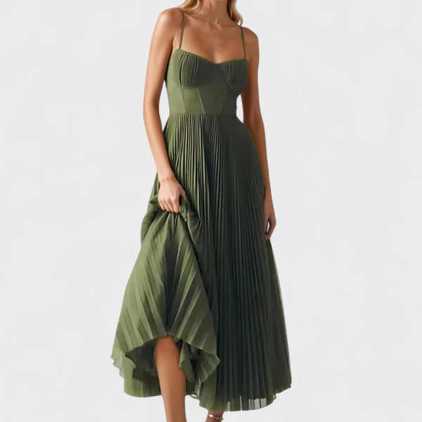 Melissa - Vestido Midi Plissado