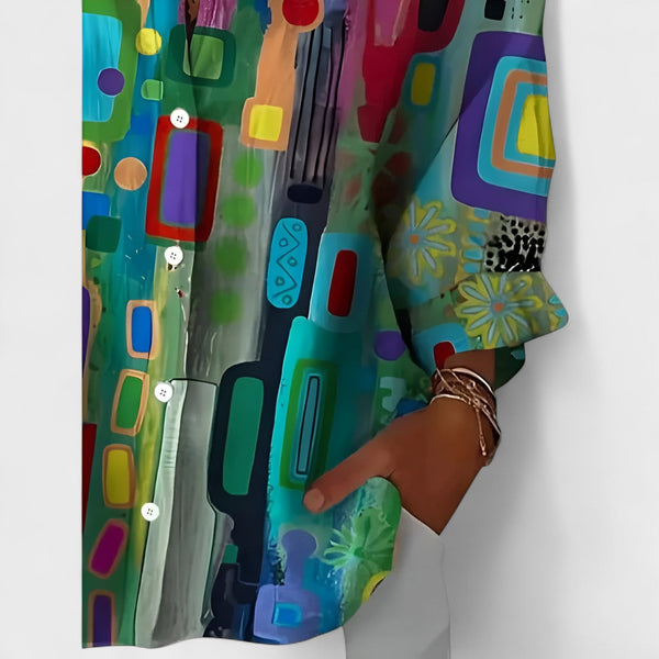 Rute - Camisa Artística Explosão de Cor