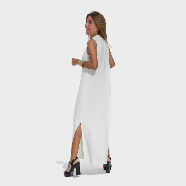 Filipa - Colete + Vestido Longo com Decote em V