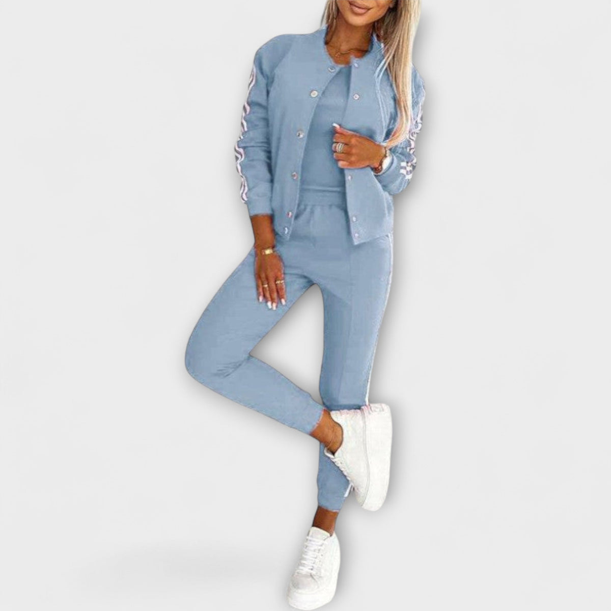 Eulalia - Conjunto de casaco, colete e calças