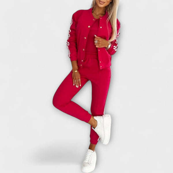 Eulalia - Conjunto de casaco, colete e calças