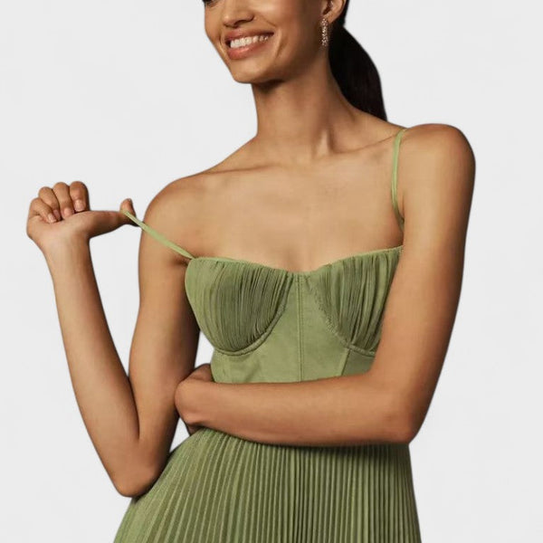 Melissa - Vestido Midi Plissado