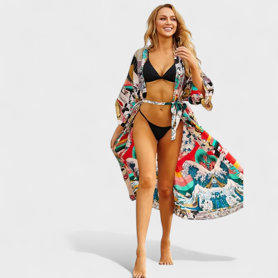 Petra - Kimono Longo Estilo Boho