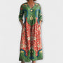 Raquel - Vestido maxi com padrão floral vintage
