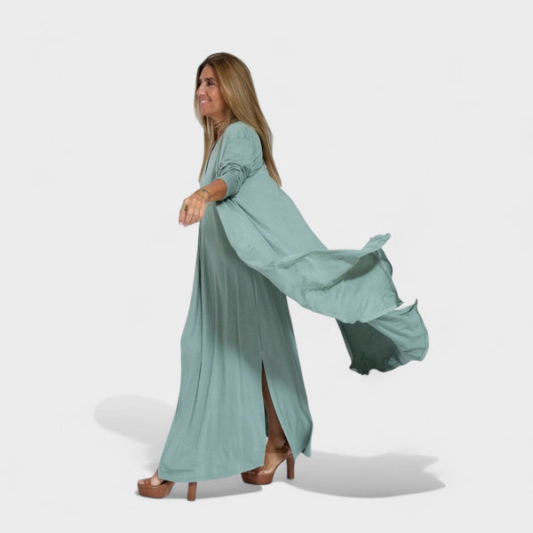 Filipa - Colete + Vestido Longo com Decote em V