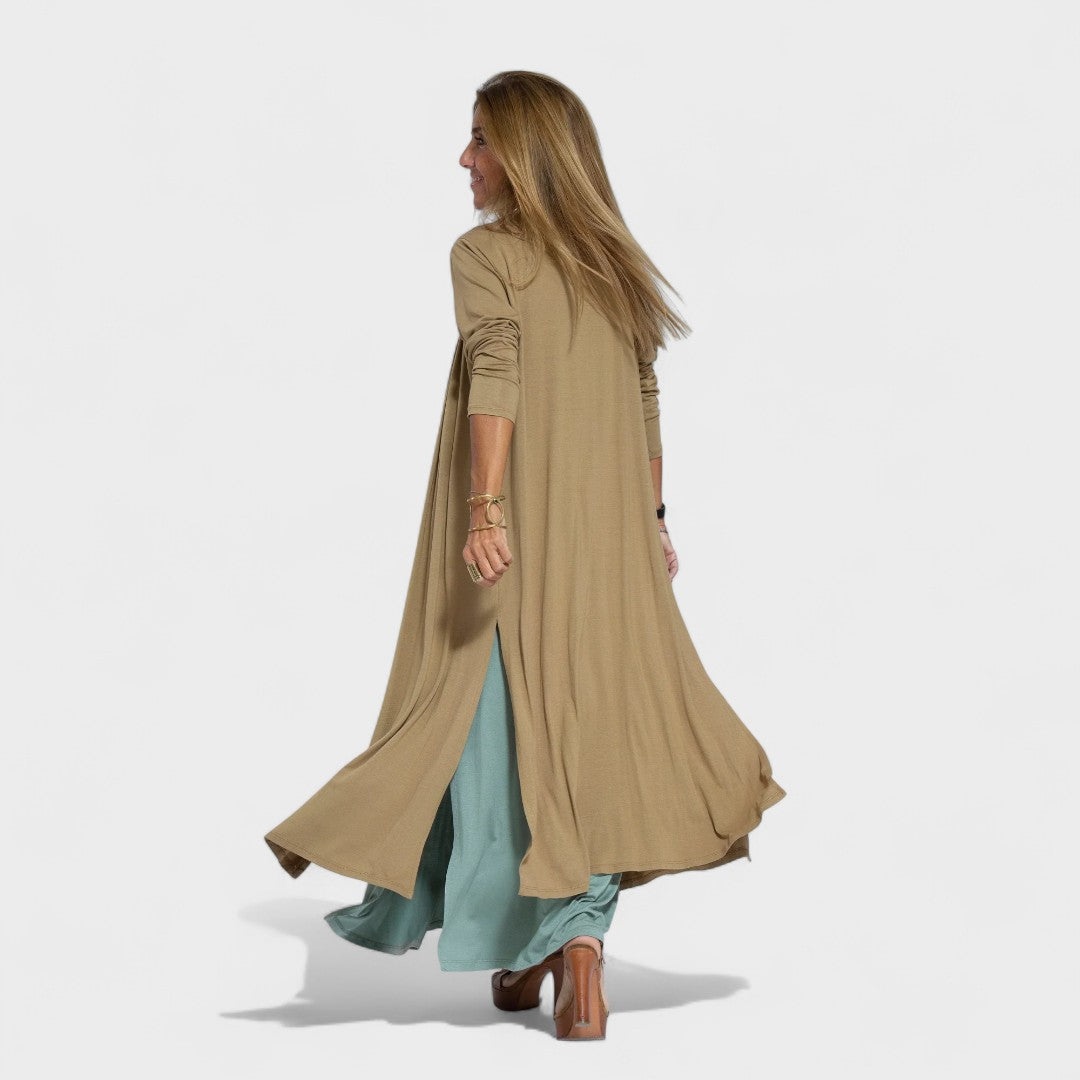 Filipa - Colete + Vestido Longo com Decote em V